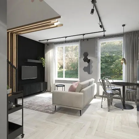 Appartement Dwupoziomowy N23 Centrum Parking Gratis Klimatyzacja Piotrkowska I Dworzec Fabryczna 500m Łódź