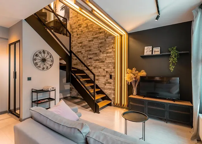 شقة Dwupoziomowy Apartament N23 Centrum Parking Gratis Klimatyzacja Piotrkowska I Dworzec Fabryczna 500M *